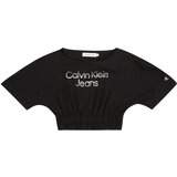 Calvin Klein Jeans Majica bež / črna | Shoptok.si