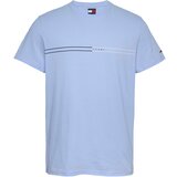 Tommy Jeans Majica mornarska / pastelno modra / bela | Shoptok.si