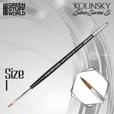 Green Stuff World Kolinsky Brush SILVER SERIES S – Size 1 | Četkica za minijature | Eponuda.com