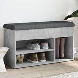 vidaXL Klupa za cipele boja betona 82 x 32 x 45 5 cm konstruirano drvo Cijene