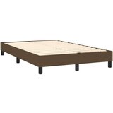  Box spring postelja z vzmetnico temno rjav 120x200 cm blago, (20726432) | Shoptok.si