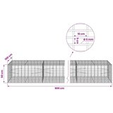  Gabion s žicom debljine 5 mm i mrežom 5x10 cm 900x100x50 cm - 100 cm 50 cm 900 cm | shoptok.hr