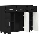  Kreveta s policom Crna 88 5 x 30 5 x 73 cm Konstruirano drvo | shoptok.hr