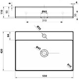 Sapho Umivalnik iz nerjavečega jekla v bakreni barvi 55x42 cm Aurum – | Shoptok.si