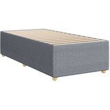 vidaXL Box spring postelja z vzmetnico svetlo siva 90x200 cm blago | Shoptok.si