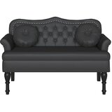  Chesterfield klupa Crna 120.5 x 65 x 75 cm Lažna koža | Eponuda.ba