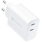 forcell Zidni punjač s 2 USB utičnice tipa C - 3A 35W s PD i funkcijom Quick Charge 4.0 | shoptok.hr