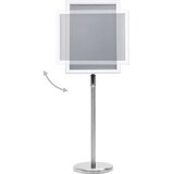  Stalak za plakate A3 s postoljem srebrni od aluminijske legure | shoptok.hr