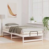  Krevetna konstrukcija Bijelo 80 x 220 cm Čvrsto borovo drvo | shoptok.hr