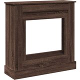 vidaXL Okvir za kamin rjavi hrast 90x30x90 cm inženirski les | Shoptok.si