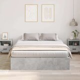  Postelja z Dodatnim Prostorom za Shranjevanje Betonsko siva Beton, (22051144) | Shoptok.si