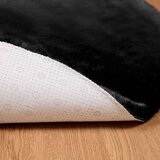 vidaXL Faux Rabbit Fur Rug Crna Ø 160 cm Poliester | shoptok.hr