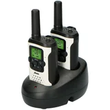 Walkie Talkie 2er Set 7 km Reichweite, Weiß /Schwarz