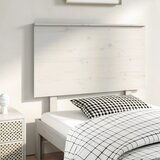 Maison Chic posteljno vzglavje - vzglavna omarica - nočna omarica belo 104x6x82,5 cm trdna borovina, (21705871) | Shoptok.si