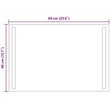  LED kupaonsko ogledalo s ogledalom *Transparent*an 60 x 40 cm | Eponuda.ba