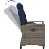  Vrtna stolica 2 pcs siva i modra 56 x 60 x 112 cm | shoptok.hr