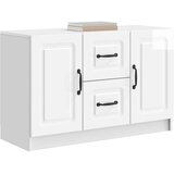  Strani šal Bela visok sijaj 89 x 34,5 x 57 cm Inženirski les, (5000217835) | Shoptok.si