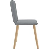 vidaXL Jedilni stoli 2 kosa svetlo sivo blago | Shoptok.si
