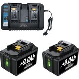 bonacell Makita 18V Polnilec baterij, združljiv z BL1850B in BL1860, hitro polnjenje za električno orodje, Modrá, (5000156941) | Shoptok.si