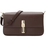 Furla Torba za čez ramo 'IRIDE' temno rjava Cene