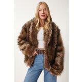 Happiness İstanbul Women's Mink Shawl Collar Faux Fur Jacket | Shoptok.si