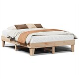 Maison Chic Posteljni okvir - Dvoposteljna postelja - Zakonska postelja brez vzmetnice 160x200 cm trdna borovina-J3315, (21768355) | Shoptok.si