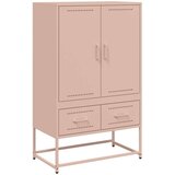 vidaXL Visoka komoda ružičasta 100,5x39x107 cm hladno valjani čelik | shoptok.hr