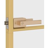 Sobna Notranja vrata ozka zlata 93x201,5cm kaljeno steklo in aluminij, (20983230) | Shoptok.si