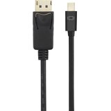 Renkforce Mini-DisplayPort/DisplayPort adapterski kabel mini DisplayPort vtič, DisplayPort vtič 3 m črna RF-4538178 pozlačeni konektorji DisplayPort k, (20419003) Cene