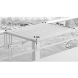 Gardenson Viseča Miza Za Balkon Rebel, Masivno | Shoptok.si