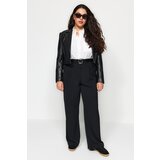 Trendyol Curve Black Pleated Woven Trousers | Shoptok.si