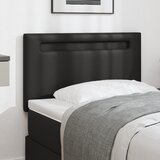 vidaXL vzglavje enostavnega dizajna črne barve 100 cm umetno usnje | Shoptok.si