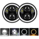 Motorcycle LED žaromet, visoka in nizka svetloba, amber smerokaz, 2 kosa 120W, (5000157644)