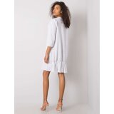 RUE PARIS Dress-RV-SK-6075.10X-light gray | Shoptok.si