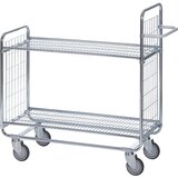 HelgeNyberg Mrežast voziček SERIJE 100, 2 polici, DxŠxV 930 x 460 x 1120 mm | Shoptok.si