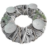  Novogodišnji svećnjak 30cm, sivi | ePonuda.com