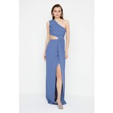 Trendyol x Sagaza Studio Indigo One Shoulder Evening Dress | Shoptok.si