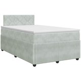  Boxspring krevet s madracem Svjetlosiva 120 x 190 cm Baršun | shoptok.hr