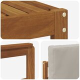  Set vanjskih sofa 6 kom. Prirodna i svijetlo siva Smeđa 251 x 128,5 x 73 cm | shoptok.hr