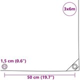 vidaXL Cerada 650g / m² Narančasta 3 x 6 m Platno s PVC premazom | shoptok.hr
