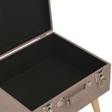 vidaXL Stolčki s prostorom za shranjevanje 3 kosi rjavo blago | Shoptok.si