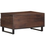  Stolić za kavu smeđe-crni 80x55x40 cm od masivnog drva manga | shoptok.hr