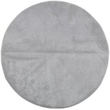  Tepih IZA kratka vlakna skandinavski izgled sivi Ø 120 cm | shoptok.hr