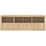  Komoda s LED svjetlima boja hrasta sonome 202x37x67 cm | Eponuda.com