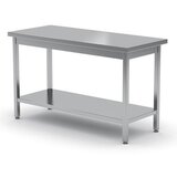 Hendi Centralna jeklena kuhinjska delovna miza s polico 160x60cm - 811542, (21389181) | Shoptok.si