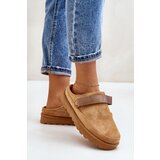 Boto Women's Slippers Insulated With Fur On Platform Camel Azida | Eponuda.ba