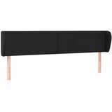  Uzglavlje s ušima crno 183x23x78/88 cm od umjetne kože | shoptok.hr