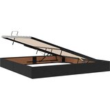  LED krevet za pohranu s madracem Crna 200 x 200 cm Baršun | shoptok.hr