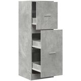vidaXL Ormarić za lijekove boja betona 40x41x118 cm konstruirano drvo | shoptok.hr