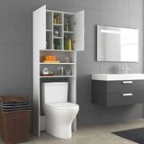 vidaXL Omara za pralni stroj bela 64x25,5x190 cm | Shoptok.si